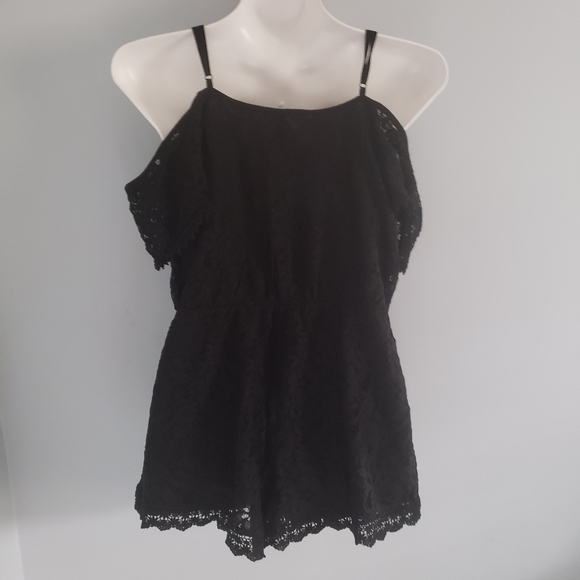 Xhilaration Black Lace Romper - Picture 3 of 5